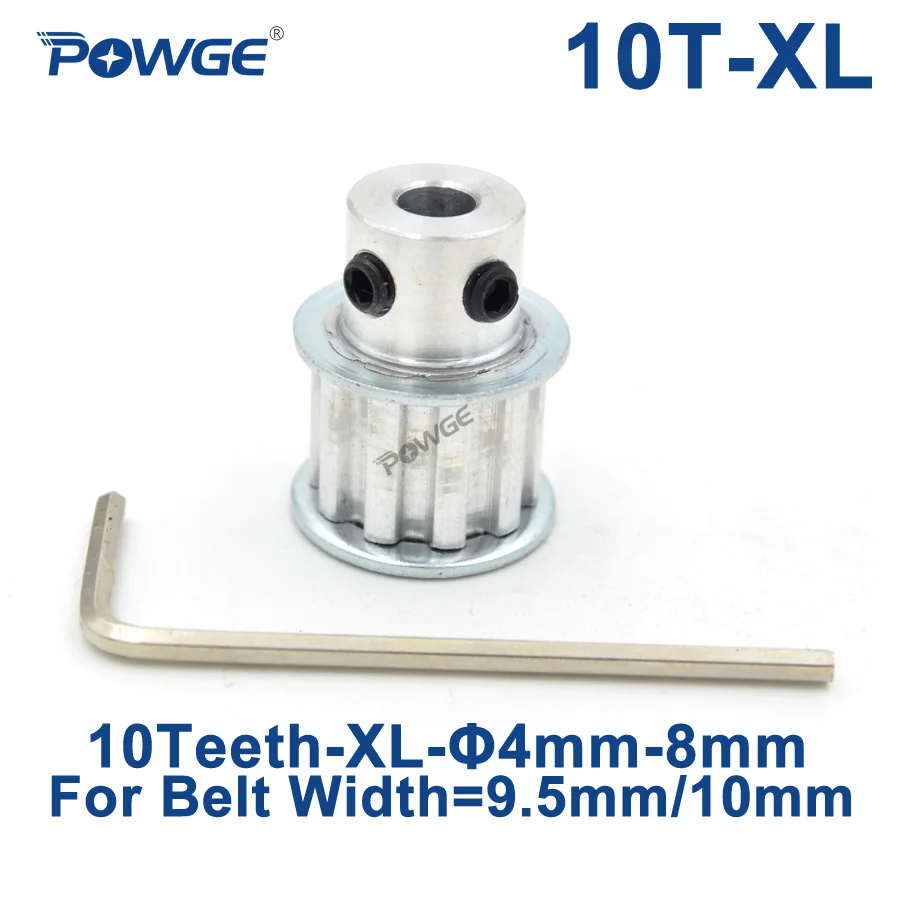 Зубчатый шкив POWGE XL 10-XL-037 BF 10 зубьев T тип диаметр отверстия 4/5/6/6/7/8 мм для ширины 9 5 |