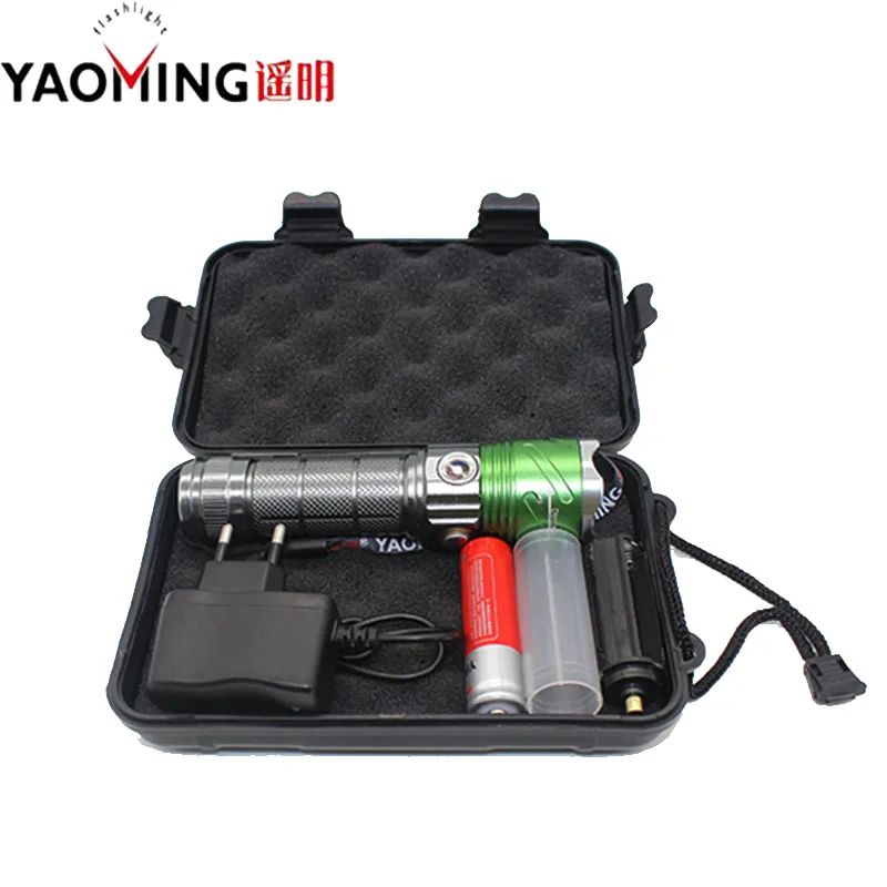 

Flashlight led CREE XM-L Q5 tactical Led lamp rechargeable linternas with 395nm UV violet light 18650 battery + charger lanterna