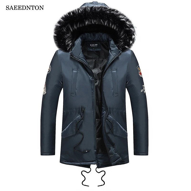 Mens Down Warm Winter Coat 2018 New Male Casual Jacket Large Size XXXL Full Sleeve Thicken Warm White Duck Down Hooded Coats