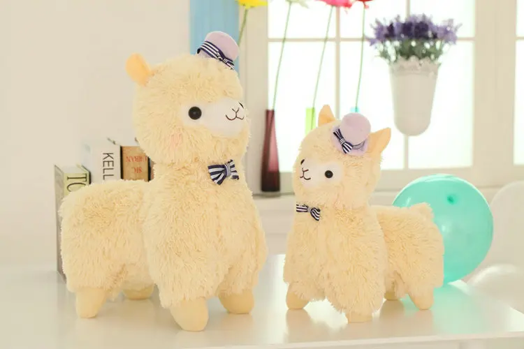 35 см Alpacasso грязи Топпер с фигурками лошадей шляпа Альпака плюшевые игрушки прекрасный чучело овец дети кукла подарок на день рождения