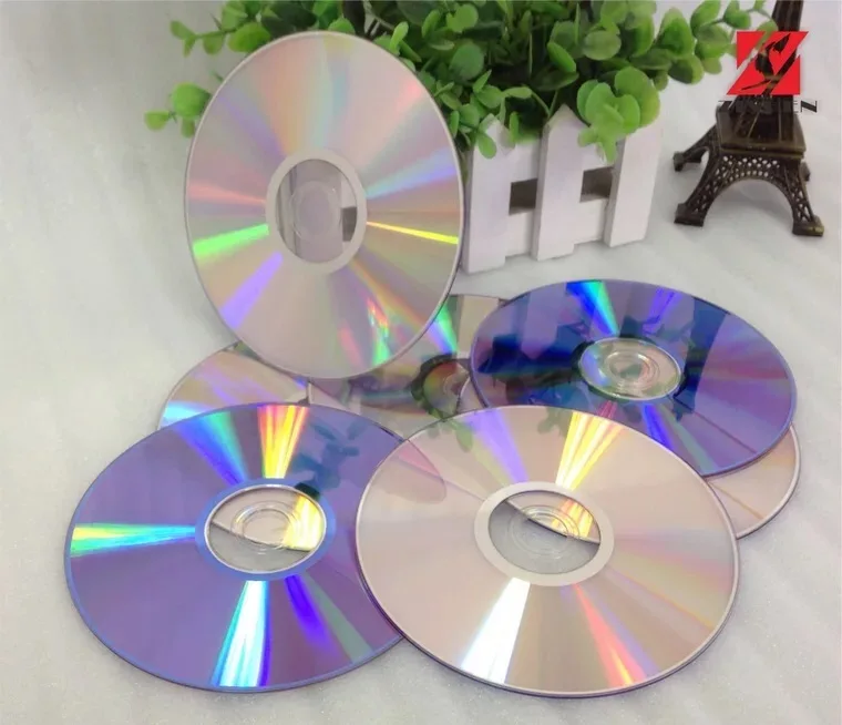 Оптом 10 шт Серебряная задняя поверхность для печати 4 7 gb 16x DVD + R диски |