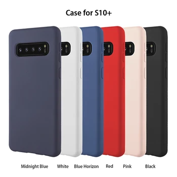 

50PCS Liquid Silicone Shockproof Case Cover for Samsung Galaxy S7 S8 S9 S10 Plus S10e Note 8 9 10 Plus