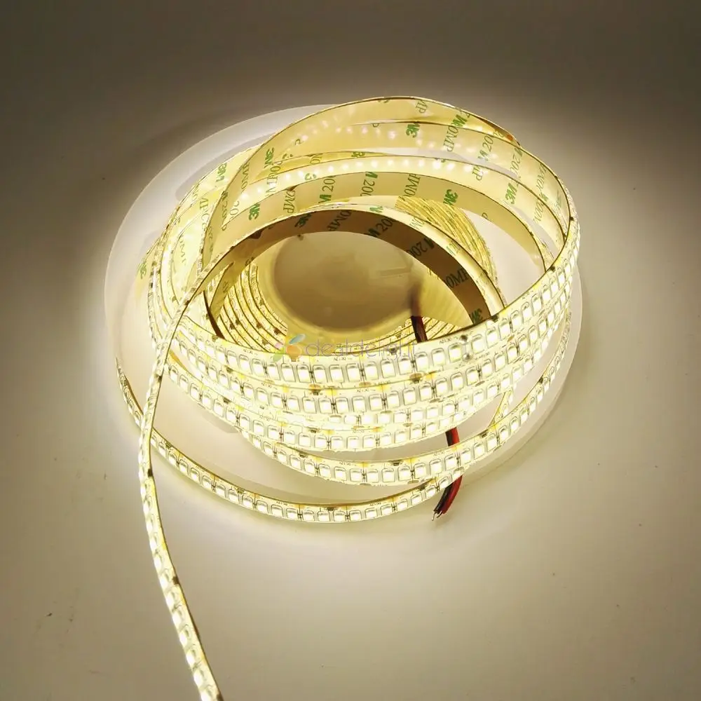 5m 2835 SMD 240 LED/m Светодиодная лента 12V Гибкая Однорядная белый/теплый белый цвет