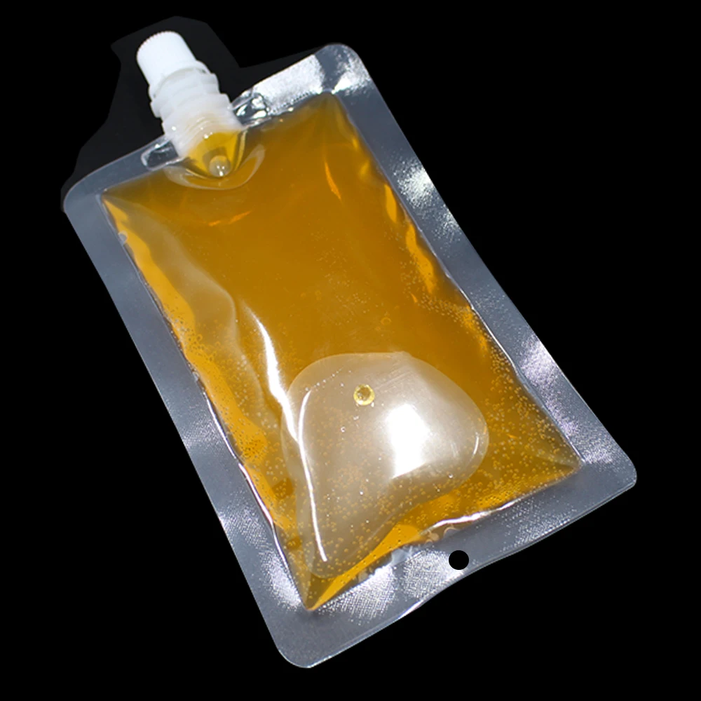 30 шт./лот, розничная, пластиковый прозрачный носик для напитков, упаковка для хранения молока, сока, полиэтиленовый пакет для сжигания, герметичный пакет для упаковки жидкости
