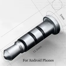 CatXaa 3,5 мм разъем для наушников смарт-ключ ярлыки Пылезащитная заглушка Klick Быстрая кнопка для samsung Galaxy S4 S5 I9600 Android мобильный телефон