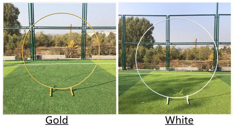 Новый высококлассный Свадебный центральный Золотое кольцо Арка с цветком набор для реквизит для украшения вечеринки поставки много