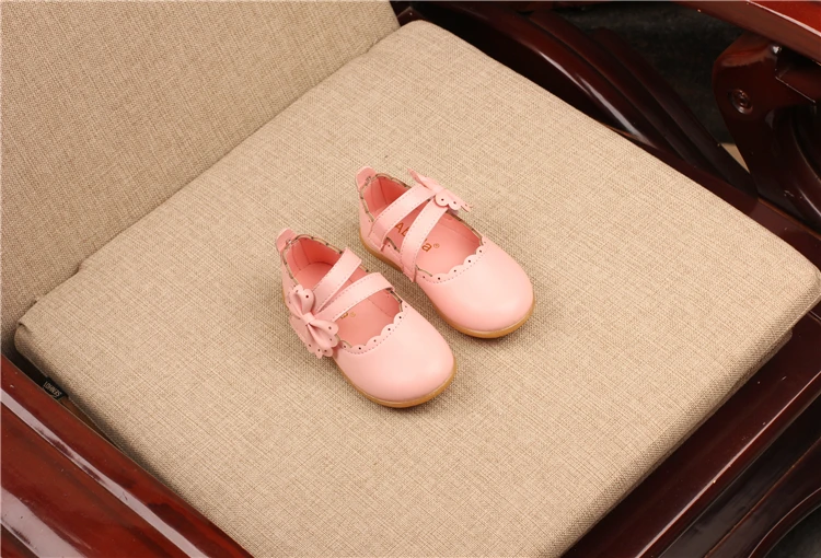 best leather shoes JGVIKOTO Sweet Cute Girls Shoes With Butterfly-knot Princess Toddlers Medium Children Flats Soft Children's Leather Shoes 21-30 children's sandals near me