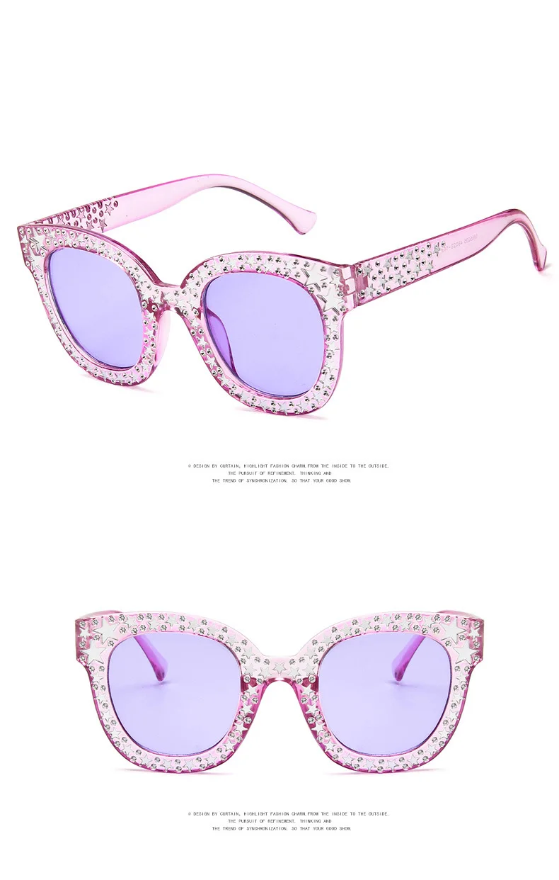 Новое поступление, роскошные брендовые дизайнерские солнцезащитные очки, женские квадратные солнцезащитные очки с кристаллами, Ретро стиль, Звездные Солнцезащитные очки, женские UV400