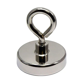 

Magnet Diameter x 75Mm Thick x 18Mm Holding Pull Force 168 Kilograms N35 Neodymium Pot Magnet Magnets Fishing Clamping Magnet