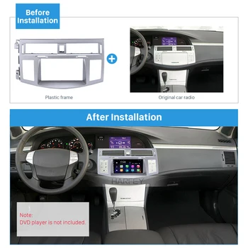 

Harfey Car Double Din Cover 178*100mm Auto Radio Fascia Frame Adapter CD Panel Trim Kit For Toyota Avalon 2006 Radio Install