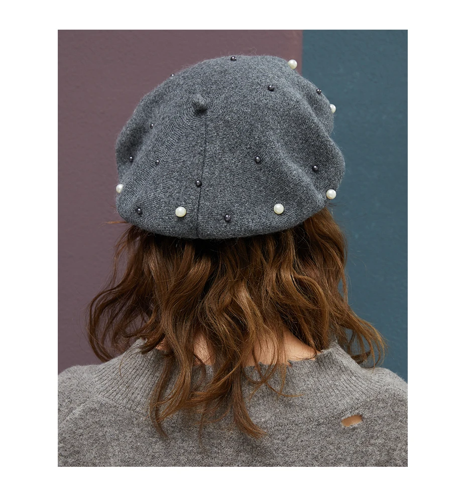 MOSNOW 2018 Women Berets Hat Female Pearl Decoration Brand High Quality Caps Fashion Accessory Winter Hats New Headwear Beret2 (11)