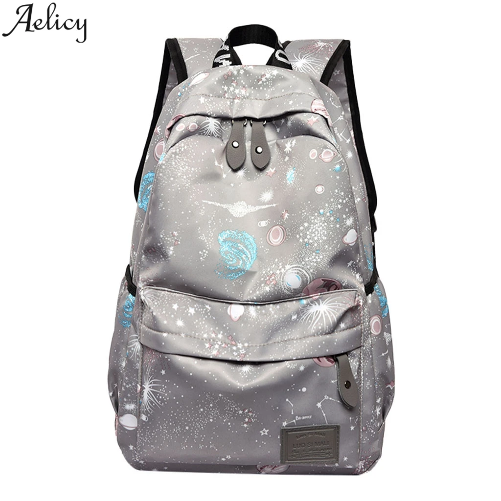 

Aelicy Fashion Student Panelled Oxford Backpack With Zipper High Quality Teenage Girls School Shoulder Bag Bagpack Mochila