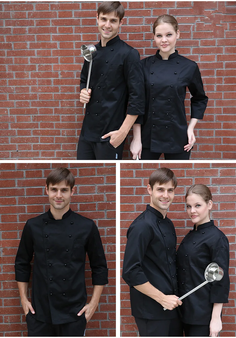 С длинным рукавом шеф-повара Топы китайский ресторан шеф-повара Униформа шеф-повара одежда для женщин повара униформа
