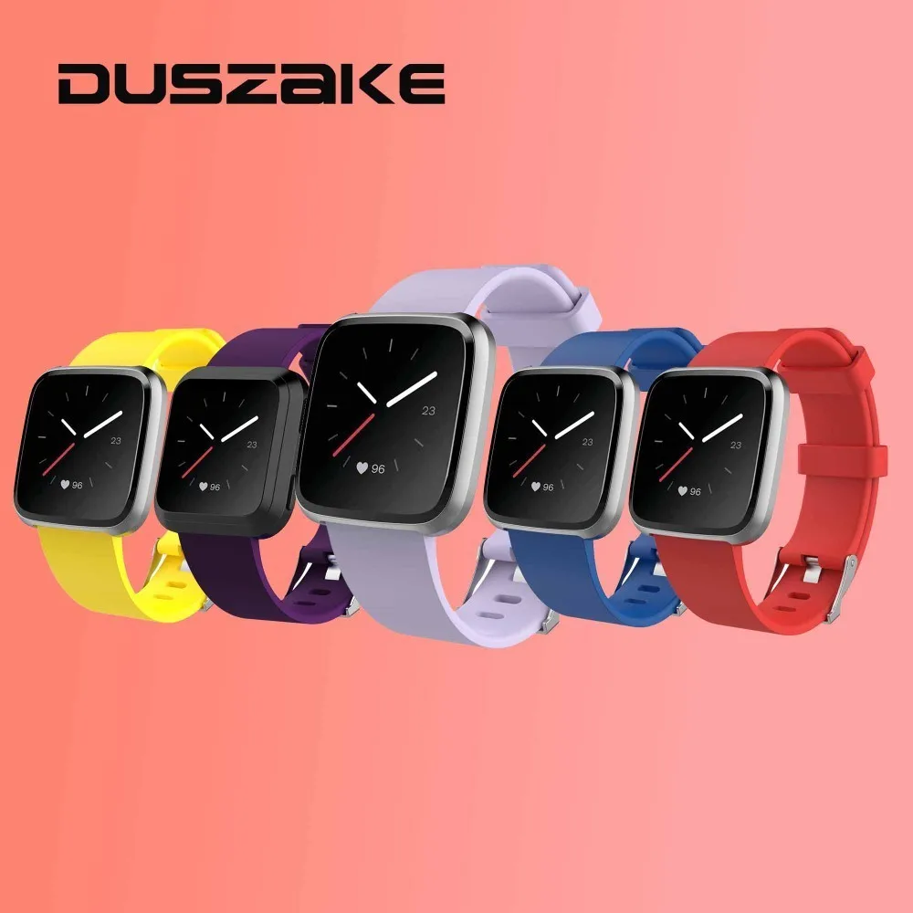 

Duszake Band For Fitbit Versa Lite Fitbit Versa Edition Soft Silicone Strap Replacement Wristband For Fitbit Versa Fitness Watch