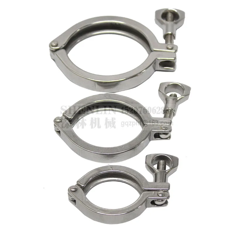 Tri Clamp 51mm 64mm 77.5mm ferrule OD 304 stainless steel tri clover sanitary fitting for water oil gas filler connector | Обустройство