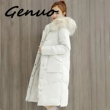 

Fashion women 2019 Real New Length Thickening Fashion Warm Winter Coat New Jacket Winter Down Parka Women Big Fur