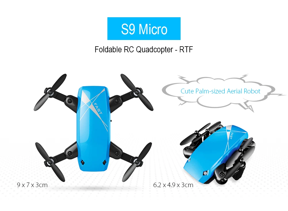 S9 s9w s9hw foldable rc mini drone pocket micro helicopter 