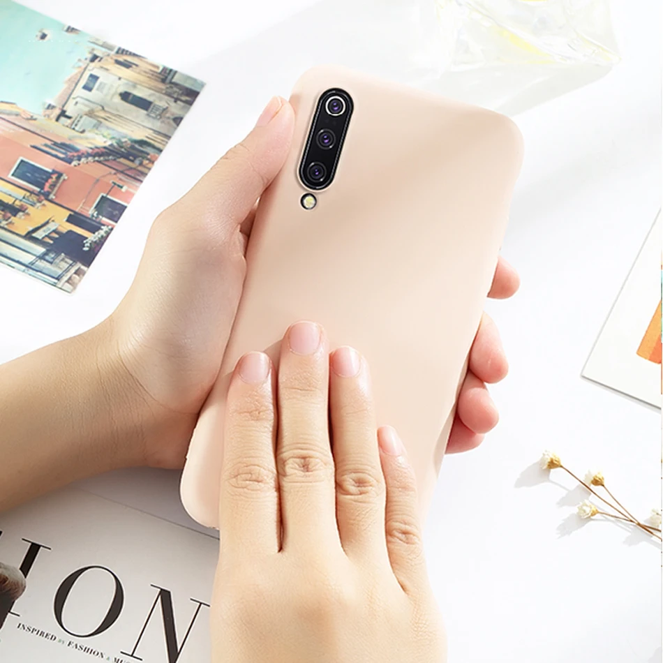 Оригинальные чехлы для телефонов Xiaomi Mi 9 из жидкого силикона чехол SE защитный Mi9