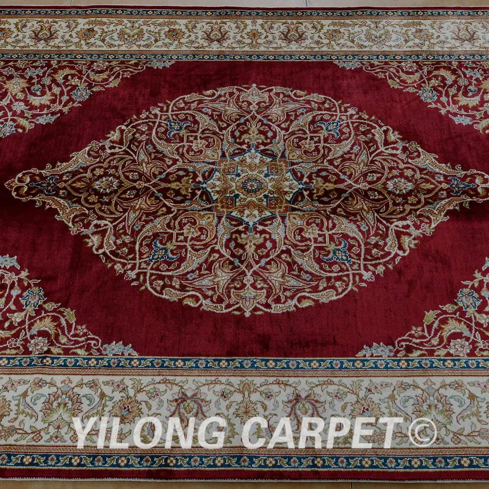Yilong 4'x6' традиционный Тебриз ковер красный vantage турецкие восточные ковры(1806