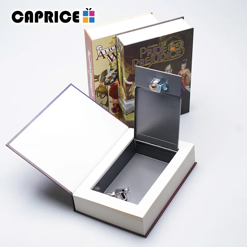 Caja de dinero de Metal libro hucha Keylock contraseña ahorro seguro libro moneda depósito caja de almacenamiento decoración del hogar Accesorios SB-ZZ