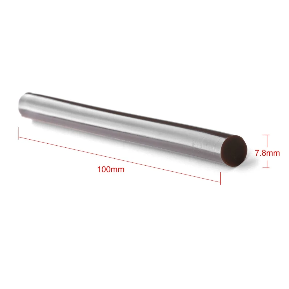 Neitsi 12pc/pack 7.8mm * 100mm Hotmelt Keratin Glue Sticks High Quality Melting Hot Gun Glue Stick Brown Color ping