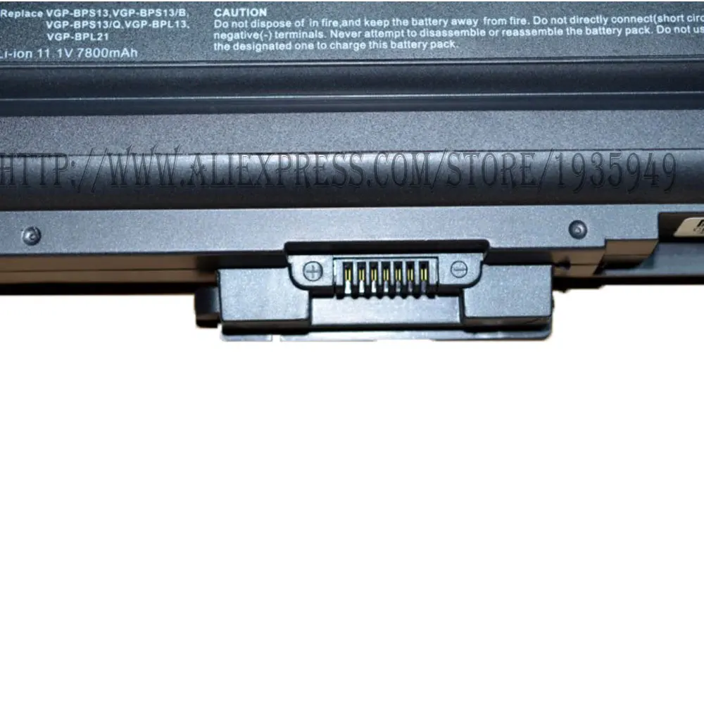  6600mah Laptop battery for SONY VGP-BPS13B VGP-BPS13B/B VGP-BPS13B/Q VGP-BPS21 VGP-BPS21A VGP-BPS21