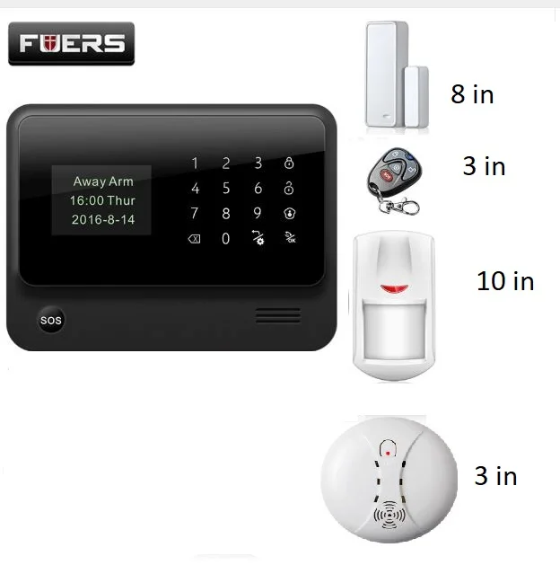 

G90B WiFi Alarm System Home GSM GPRS Burglar Alarm IOS Android APP Control Security Alarm System