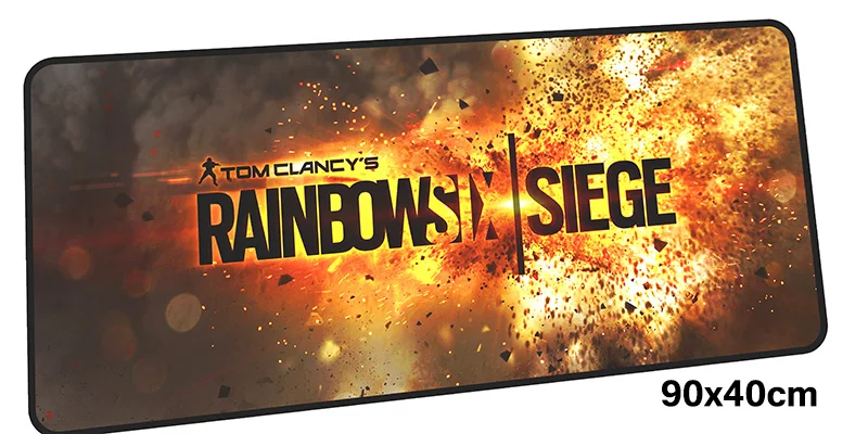 Rainbow six siege pad мышь computador игровая мышь pad 90x40 см padmouse Профессиональный коврик для Мыши Эргономичный гаджет офисные настольные коврики - Цвет: Size 900x400X4MM