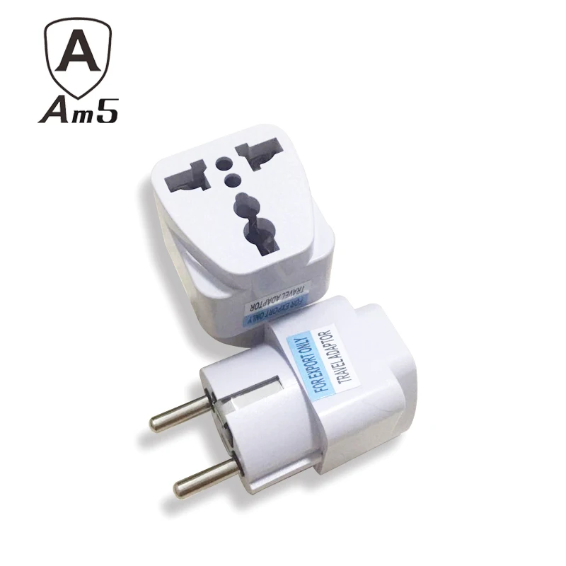 

Universal UK US AU to EU AC Power Socket Plug EU Adapter Travel Portable Charger Adapter Converter