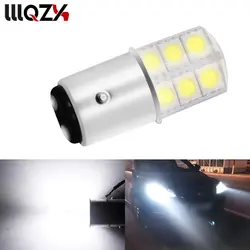 1 шт. 1157 BAY15D P21/5 Вт 2 Вт 2835 SMD 12 светодио дный автомобилей белый красный желтый указатель поворота лампа угловой силиконовые лампы