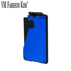 VM FASHION KISS тонкая алюминиевая карта из сплава Rfid кошелек анти-магнитная кредитница, футляр автоматический всплывающий банк карта Обложка