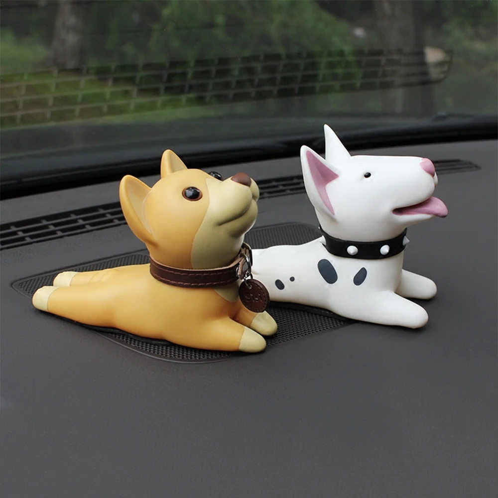 Car Ornament Cartoon Cute Shiba Inu Dog Toy Cartoon Auto Interior Dashboard Decoration Doll Accessory Car-styling Children Gift