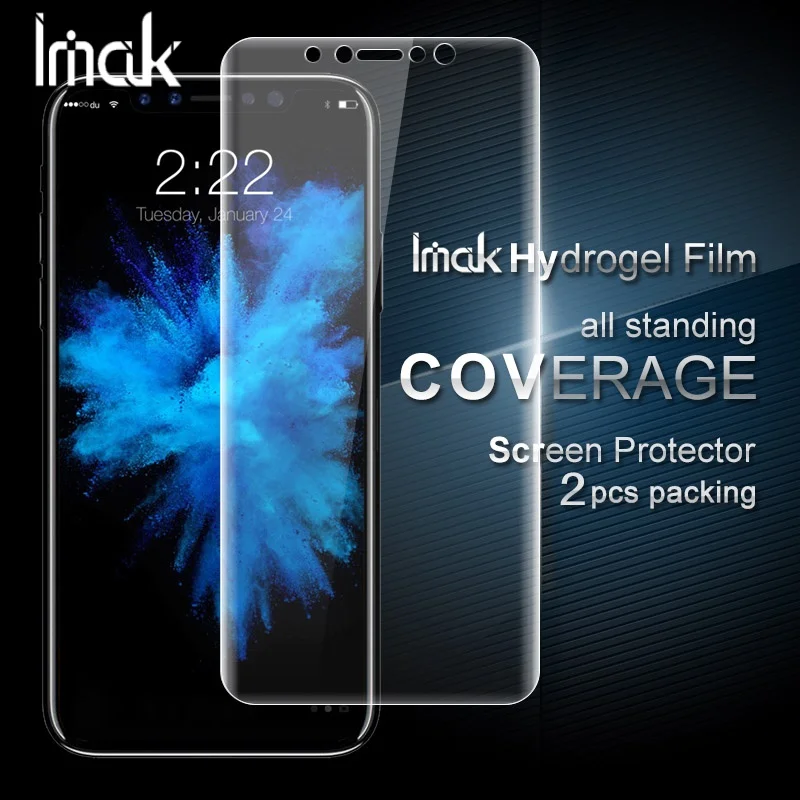 IMAK 2PCS Packing for iPhone X 10 Ten Soft Hydrogel Full Screen