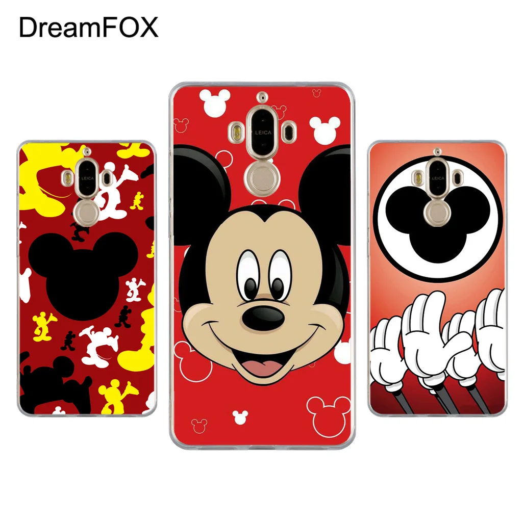 

DREAMFOX L439 Mickey Mouse Minnie Pop Art Soft TPU Silicone Case Cover For Huawei Mate G 7 8 9 10 Nova 2 Lite Pro Plus