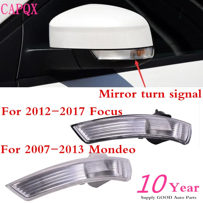 

CAPQX Left & Right Rear View Mirror Turn Signal Flasher Light Lamp 8M51-13B382-AA For FORD FOCUS Mondeo 2007 2008 2009 2010-2012