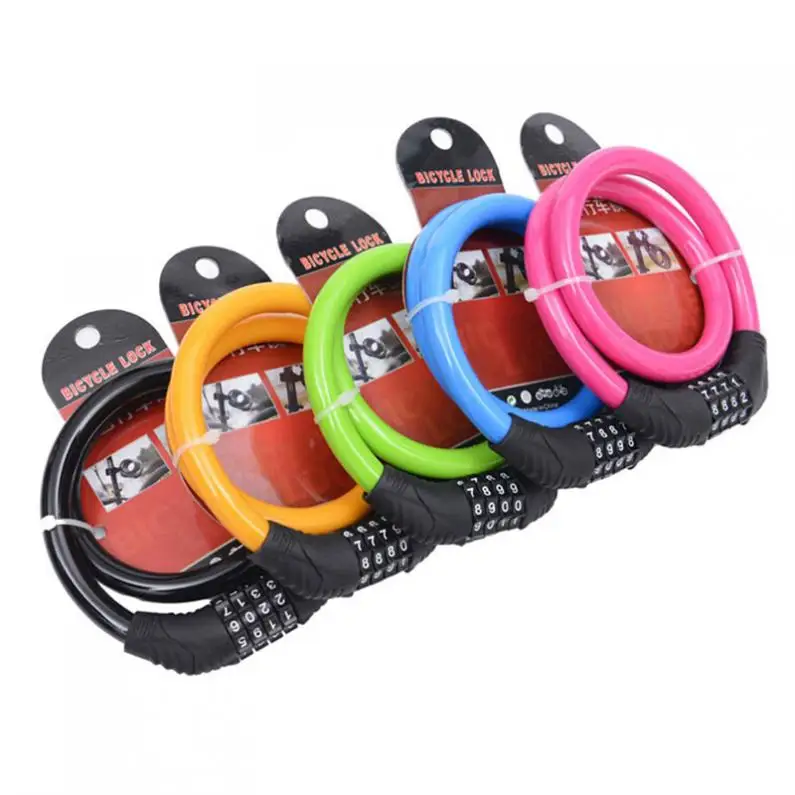 47/" inch Bike Bicycle Lock Cable Heavy Duty Combination Chain Padlock Security