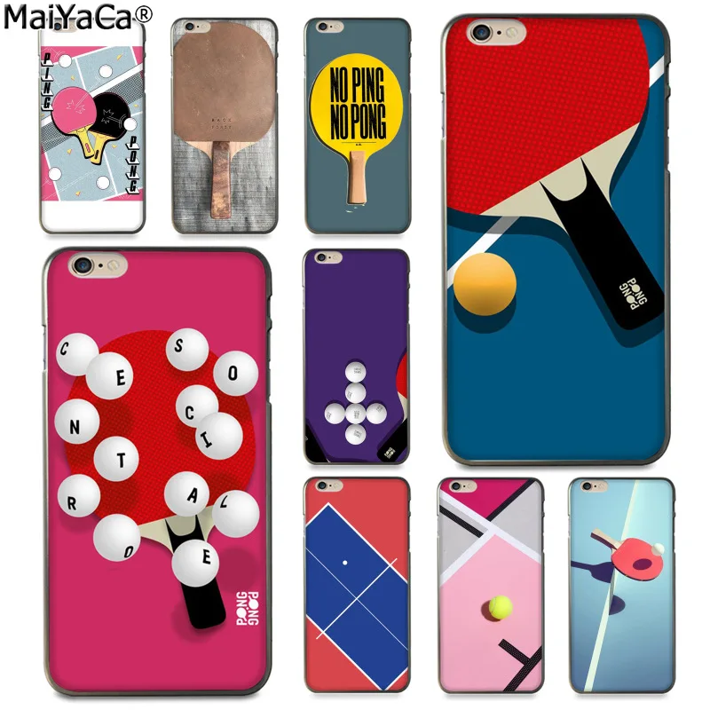 

MaiYaCa Pingpong Athletics Colorful Phone Accessories Case for Apple iPhone 8 7 6 6S Plus X 5 5S SE XS XR XS MAX Cover