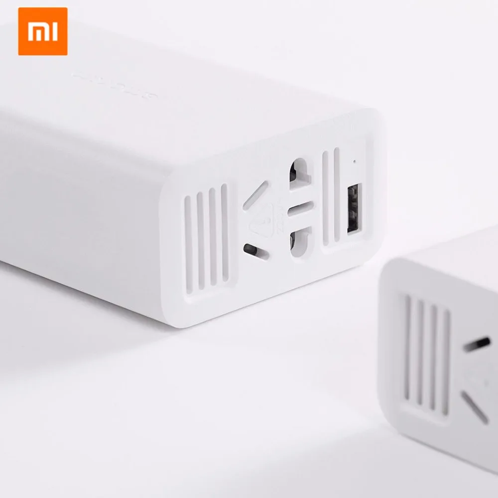 Xiaomi Mijia SMARTMI 100 Вт портативный автомобильный преобразователь мощности 12 В постоянного тока в переменный ток 220 В с 5 В/A usb портами автомобильное зарядное устройство разъем