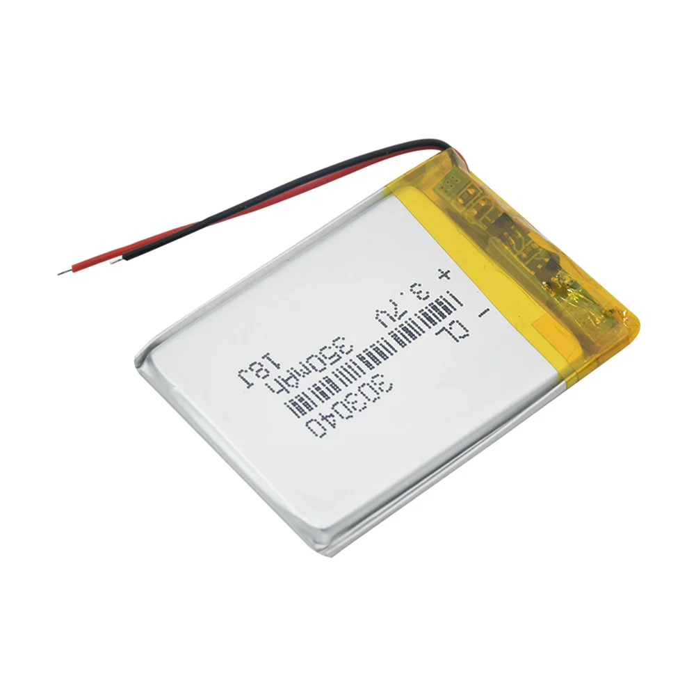 303040 Li-Po перезаряжаемая батарея 3,7 V 350mAh для записи вождения gps MP3 MP4 gps MID динамик PDA DVR электронные игрушки светодиодный светильник