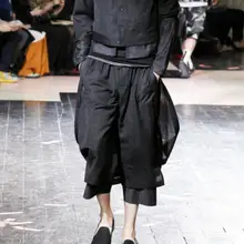 27-44 Новинка мужская одежда мода GD dj стилист волос двухслойные повседневные шаровары плюс размер певицы костюмы