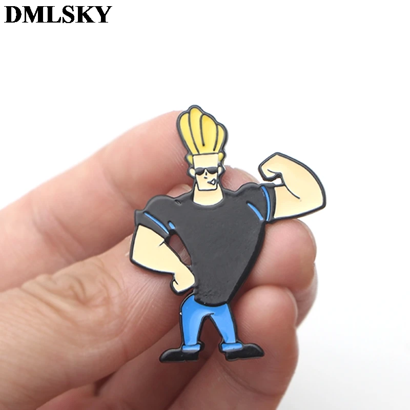 Брошь на одежду DMLSKY brave boy металлическая эмалированная булавка модные броши для