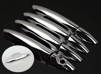 

For KIA K2 RIO Sedan 2011 2012 2013 2014 2015 New CHROME CAR DOOR HANDLE COVER TRIM MOLDING Trim Accessories Free Shipping