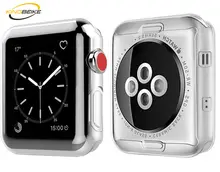KINGBEIKE Clear Transparent TPU Screen Protector Cover For iWatch Series 1 2 3 Watch Case Frame For Apple Watch 38mm 44mm KINGBEIKE Clear Transparent TPU Screen Protector Cover For iWatch Series 1 2 3 Watch Case Frame For Apple Watch 38mm 44mm