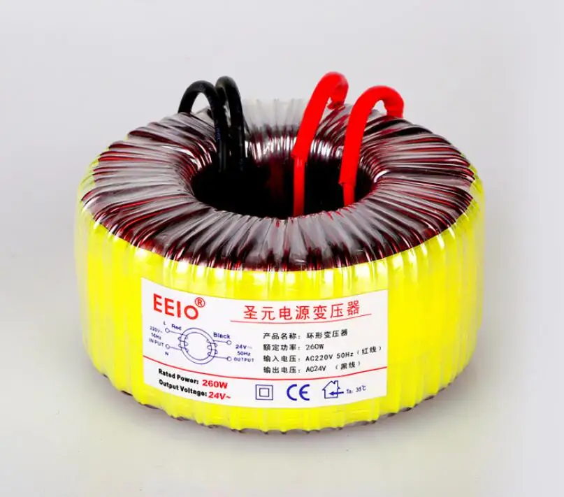 

24V tranformer 260VA Toroidal transformer copper custom transformer 220V input 24V 10.8A power transformer
