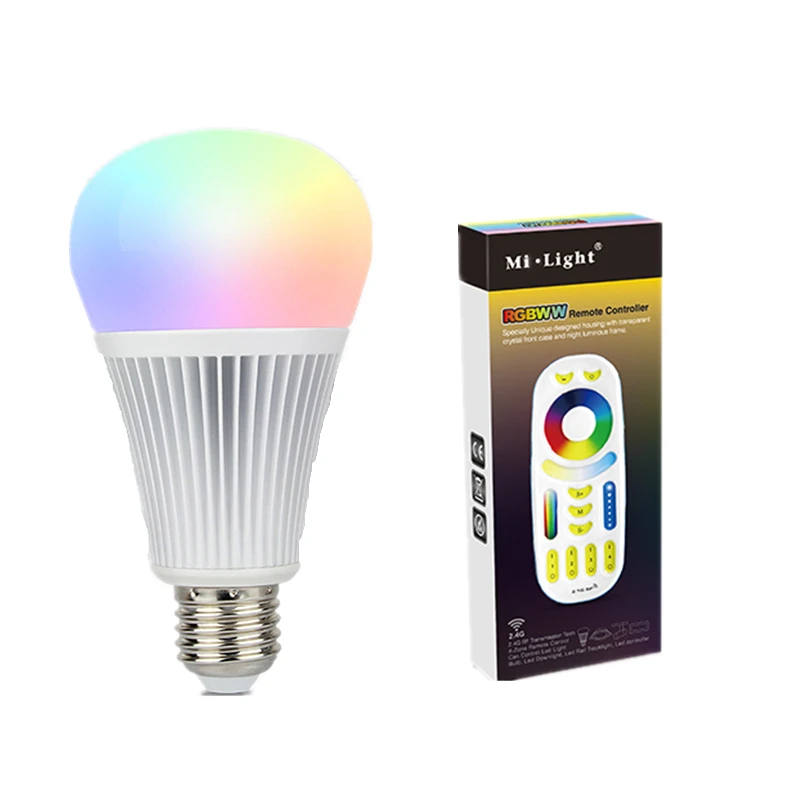 AC85 265V 110 В 220 9 Вт RGB + CCT Mi светильник светодиодный лампа E27 с регулируемой яркостью