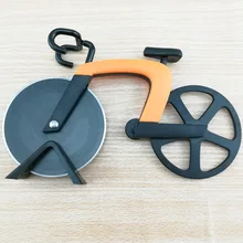 Велосипедный дисковый нож для пиццы из нержавеющей стали пластиковый велосипед ролик для пиццы измельчитель ломтерезка кухонный гаджет can CSV