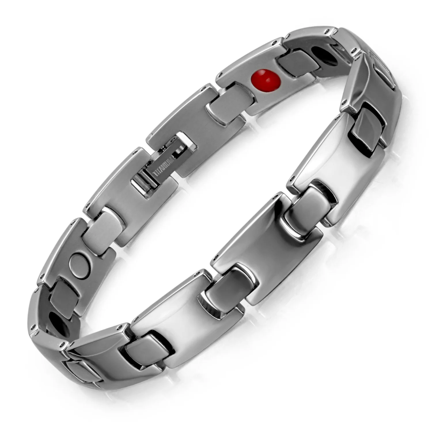 

Jewelry Cross-border Explosions Titanium Germanite Bracelet European and American Fashion Magnet Titanium Bracelet Jewelry