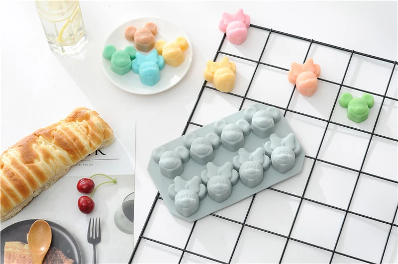 Cartoon Silicone Cake Mold Dessert Baking Tools Non-stick Cake Mold Jelly&Candy Handmade Soap Mold 3D Cake Decoration   (11)