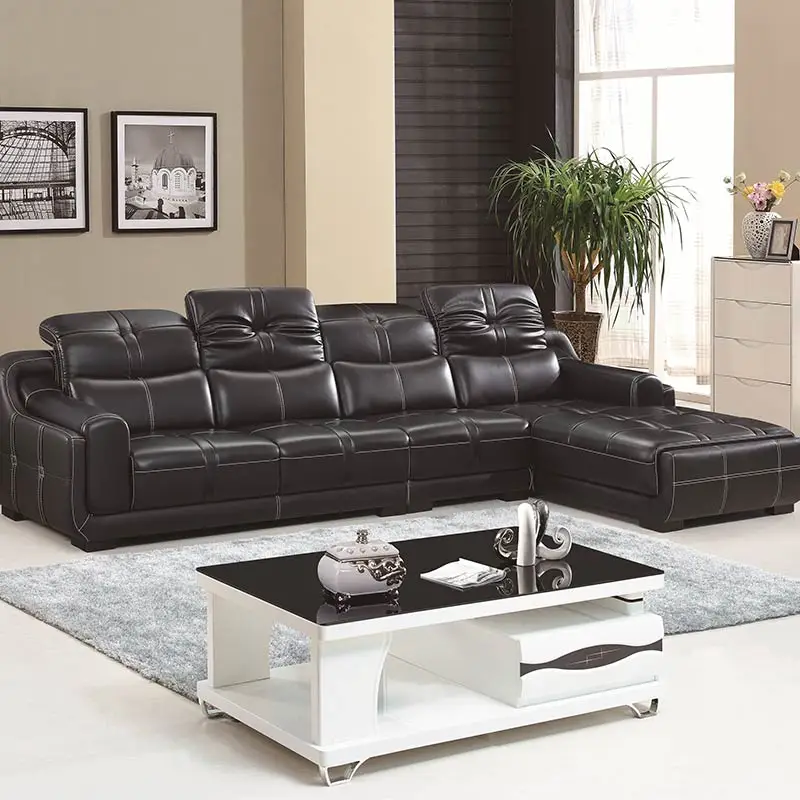 New Standard Mavin Top Grain Custom Luxury Leather Corner Sofasin