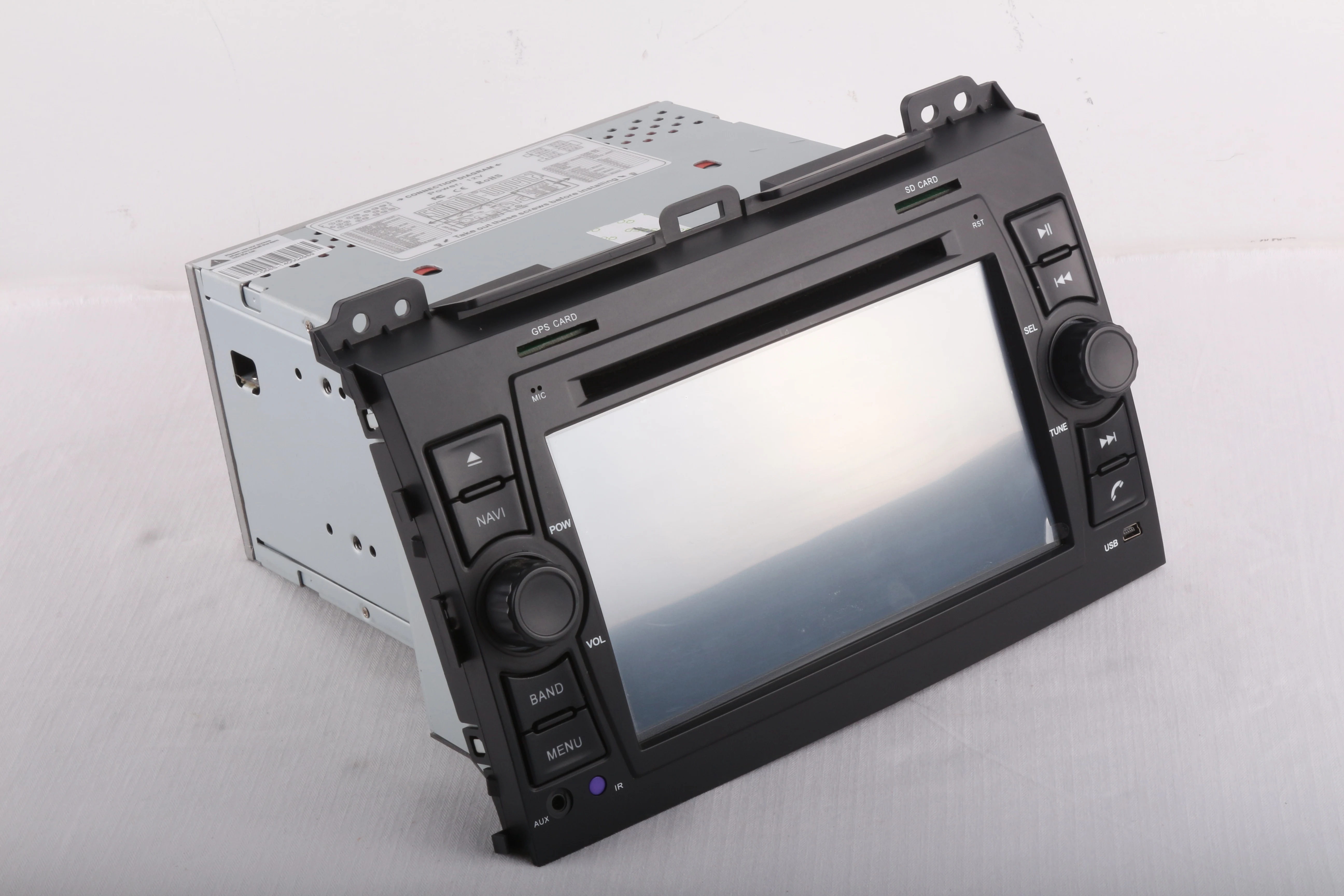 Top Android 9.0 Car GPS Navigation DVD Player for Toyota Land Cruiser Prado 120 2002-2009/ Lexus GX470 Tesla Style 7" IPS Screen 5